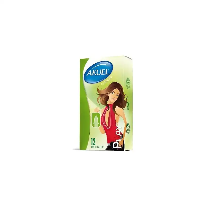 Akuel play preservativi 12 pezzi