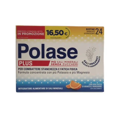 Polase Plus Arancia e Mandarino 24 Bustine - Per combattere stanchezza e fatica fisica
