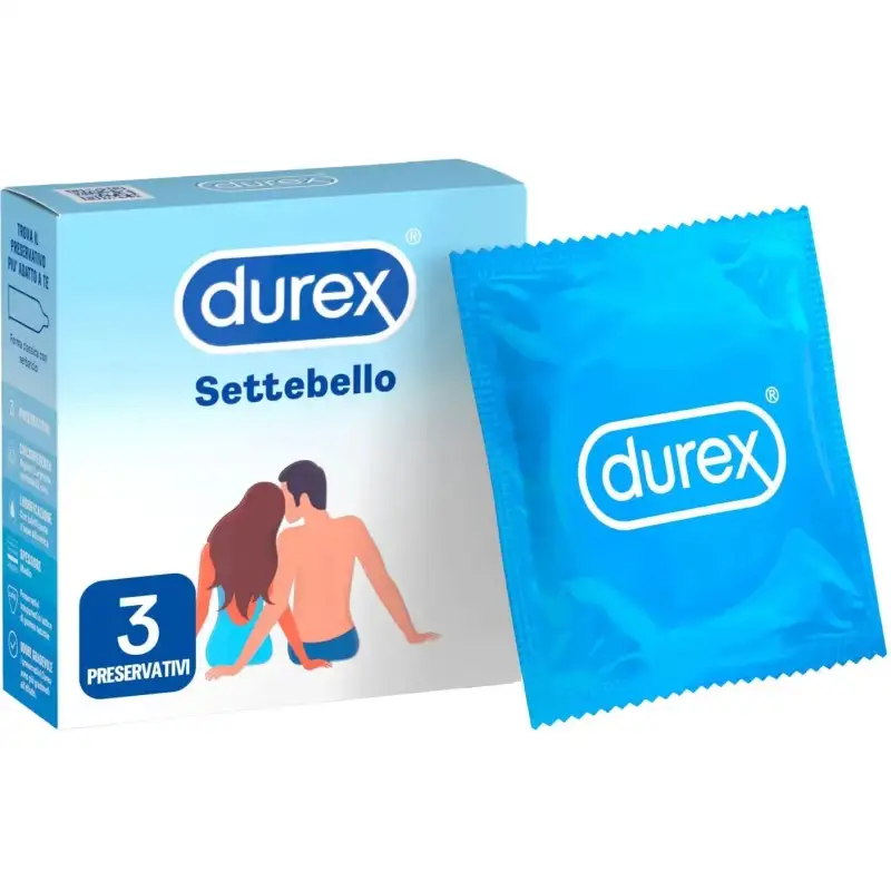 Durex preservativi settebello classico 3 pezzi