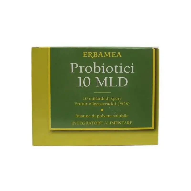 Erbamea probiotici 10 mld - integratore di probiotici 10 bustine