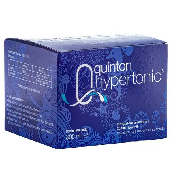 Quinton Hypertonic a Base di Acqua di Mare Fiale 30