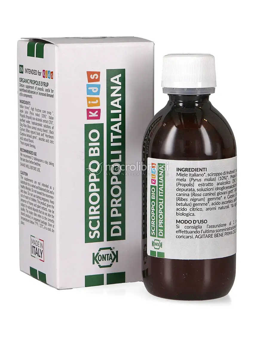 Sciroppo Bio di Propoli Italiana - Ideale per i Bambini