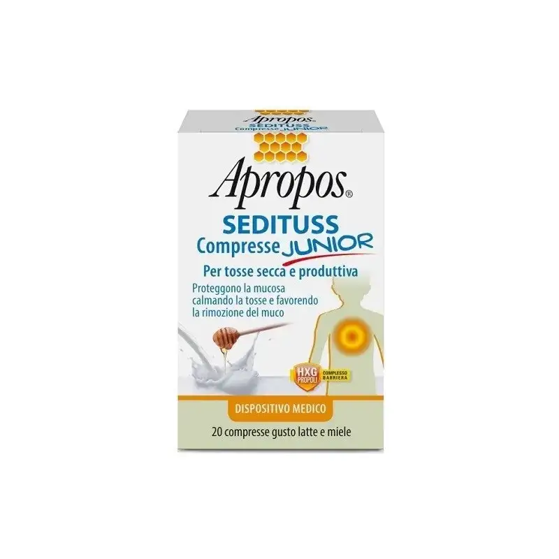 Apropos sedituss junior - 20 compresse gusto latte e miele