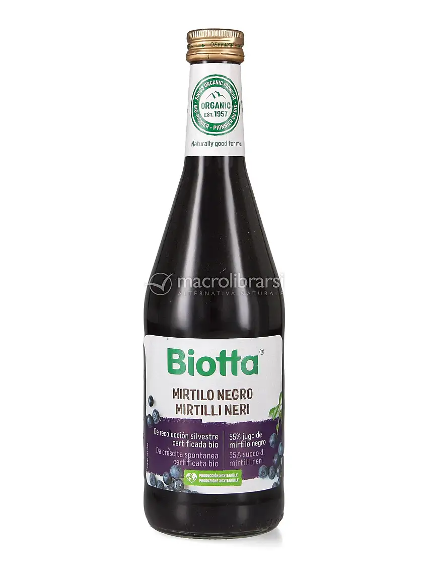 Succo di Mirtilli Neri Bio