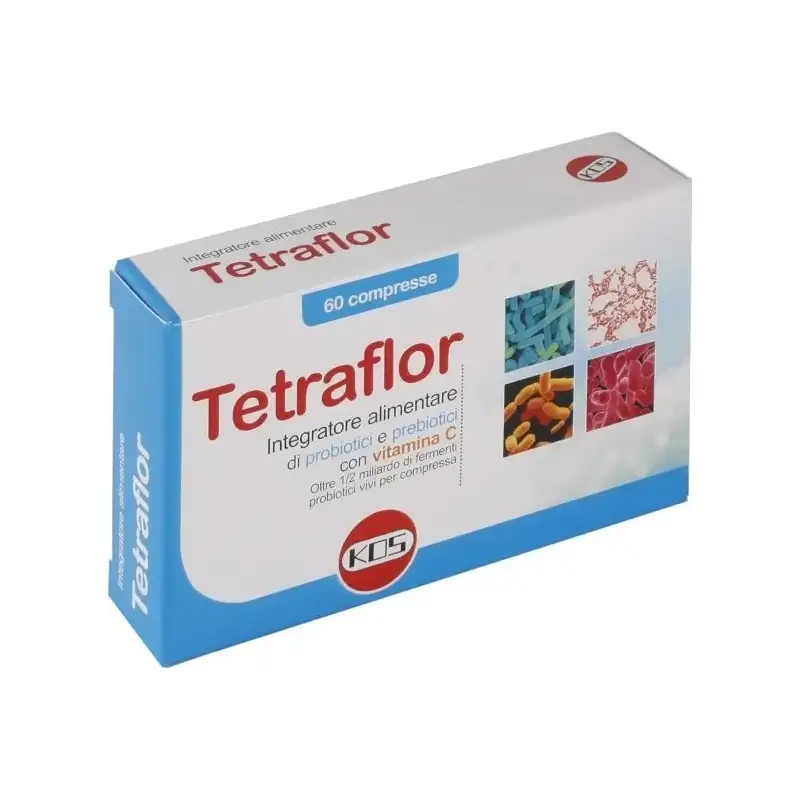 Kos tetraflor 60 compresse - integratore di probiotici