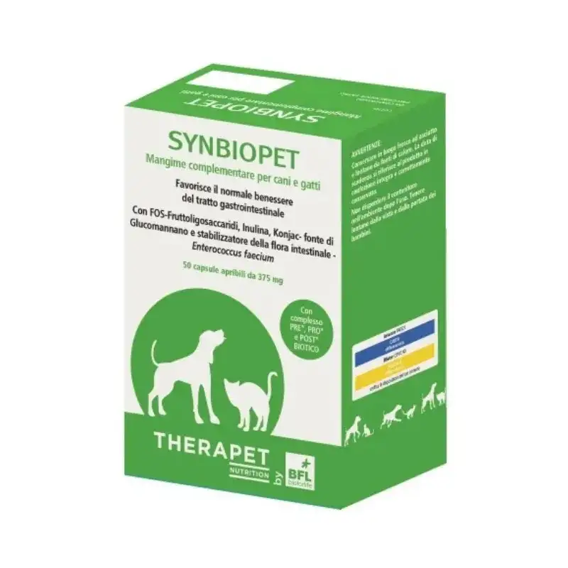 Bioforlife Therapet nutrition synbiopet 50 capsule - mangime complementare per cani e gatti