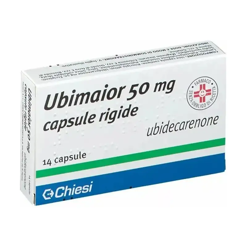 Ubimaior 50 mg - farmaco a base di ubidecarenone 14 capsule rigide