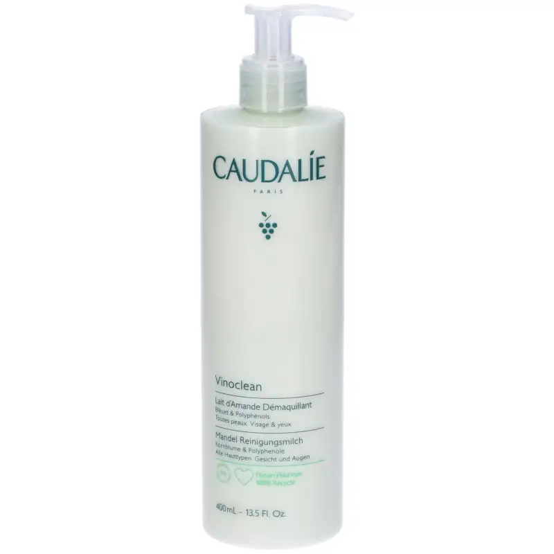 Caudalie Vinoclean latte di mandorla struccante per viso e occhi 400 ml