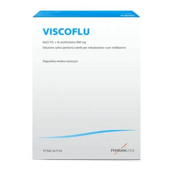 Viscoflu Soluzione Salina Ipertonica Nebulizzante 10 Flaconcini 5ml