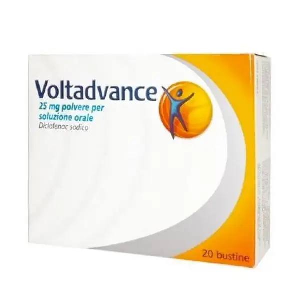 Voltadvance Polvere 25mg Diclofenac Sodico Dolori Articolari 20 Bustine