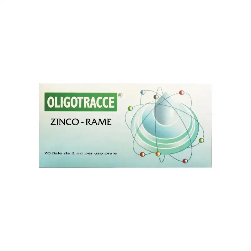 Zinco-rame 20 fiale da 2 ml - integratore di zinco-rame