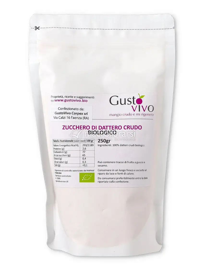 Zucchero di Dattero Crudo Bio